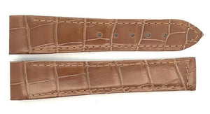 Chopard 18mm x 16mm Light Brown Shiny Alligator Watch Band 105/070 B0208-0614