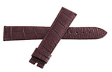 Genuine Chopard 19mm x 16mm Burgundy Alligator Watch Band Strap 080 B0207-0146