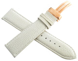 Genuine JoJo, JoJino 22mm Light  Green Leather Rose Gold tone Buckle Watch Band
