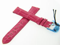 NEW Genuine Michele 16mm Hot Pink Alligator Leather Watch Band Strap