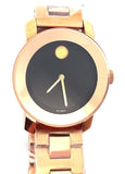 MOVADO Bold Black Sunray Dial Rose Gold-tone Unisex Watch 3600463