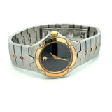 New Movado Women's Black Dial Two-Tone Bangle Bracelet Watch