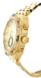Aqua Master W#351 Versoix Chrono Gold-Tone Dial Stainless Steel Band Watch