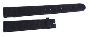 Ulysse Nardin 18mmx16mm Navy Blue Alligator Leather Watch Band