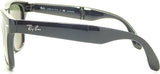 Ray Ban Folding Wayfarer RB4105 601/50 Black/Polarized Gray 54mm Sunglasses