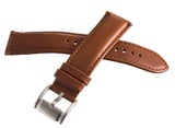 Fossil Men's 22mm Brown Leather Silver Buckle Watch Band