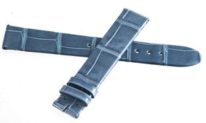 Montblanc Women's 14mm x 13mm Blue  Leather Watch Band Strap FXK