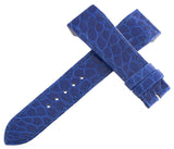 Jaeger LeCoultre Reverso OEM 19mm x 16mm Blue Alligator Leather Watch Band Strap