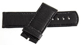 LOCMAN Men's 24mm x 24mm Black Lizard Leather Watch Band