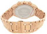 Aqua Master Men's Black Dial Rose Gold Tone Steel Diamond Watch W#356_6