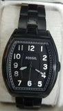 Fossil FS4883 Narrator Black Dial Black IP Stainless Steel Men's Watch