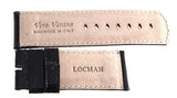 LOCMAN Men's 31mm x 30mm Black Lizard Leather Watch Band