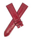 Gucci 20mm x  18mm Dark Red Alligator Leather Watch Band Strap