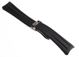 Raymond Weil Mens 22mm Black Rubber Watch Band Strap