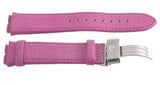 Aqua Master 19mm Widens to 22mm Dark Pink Leather Special Watch Band Strap