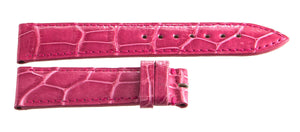 Gerald Genta 18mm x 16mm Shiny Pink Alligator Leather Watch Band
