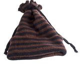 Brown & Black Knit Winter Hat