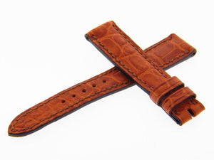 Genuine Roger Dubuis 14mm M22 Short Brown Leather Watch Band Strap