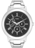 Timex T2M424 Classic Black Dial Stainless Steel Men's Watch