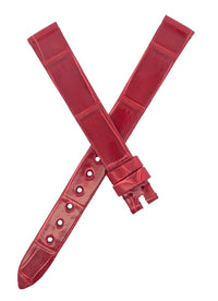 Chopard 11mm x 10mm Red Shiny Alligator Watch Band 105/70