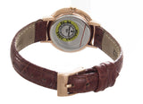 Lacoste Gold Dial Red Leather Band Women's Watch 8.168.827