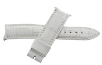 Jaeger LeCoultre  18mm x 16mm White Alligator Leather Watch Band Strap I-D