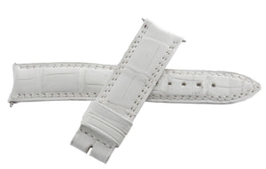 Jaeger LeCoultre  18mm x 16mm White Alligator Leather Watch Band Strap I-D