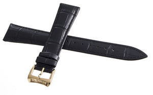Raymond Weil 20mm x 16mm Black Alligator Leather Watch Band  V1.16