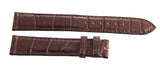 Gerald Genta 18mm x 16mm Mat Chocolate Brown  Leather Watch Band