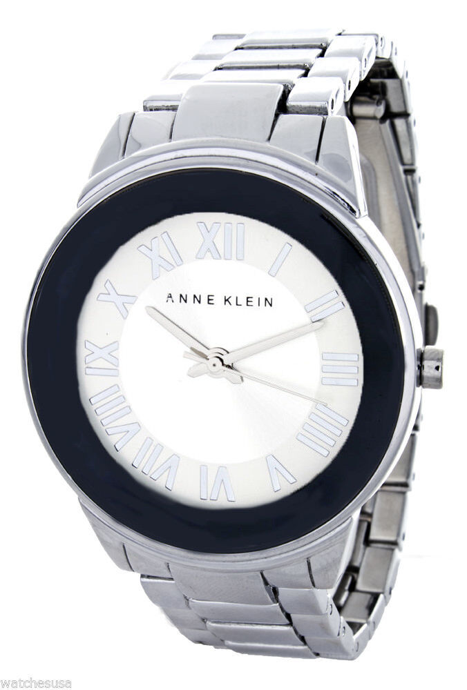 Anne Klein Women's Silver Dial Silver Band Quartz Watch AK/1755