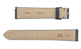 Cartier 16mm x 14mm Black Genuine Leather Watch Band Strap KD8SA382