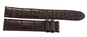Montblanc Men's 19mm x 17mm Brown Alligator Leather Watch Band Strap FSK