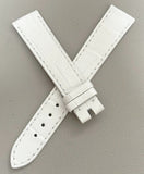 Chopard 16mm x 14mm White Alligator  Women's Watch Band Strap 105/70