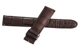 Montblanc 19mm x 17mm Brown Alligator Leather Watch Band Strap FRB