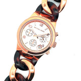 Michael Kors Runway MK4269  Rose Gold & Tortoise Wrist Watch for Women