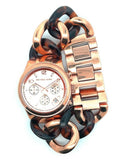 Michael Kors Runway MK4269  Rose Gold & Tortoise Wrist Watch for Women