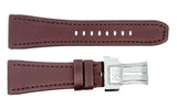 RAYMOND WEIL DON GIOVANNI 26MM DARK BROWN LEATHER WATCH BAND STEEL BUCKLE