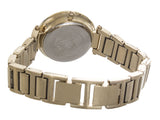 Anne Klein Women's White Dial Gold Tone Stainless Steel Watch Set AK/3366WTST