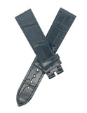 Chopard 18mm x 16mm Black Shiny Alligator Watch Band Strap 0644