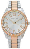 Kenneth Cole KC50664007 New York Silver Dial Two Tone Stainless Women's Watch