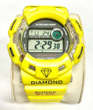 King Master Shock Shiny Yellow  0.12ct Diamond Men’s Watch DS.212Y