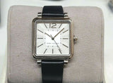 Marc Jacobs MJ1436 Silver Dial Black Leather Band Watch