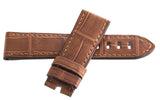 Genuine Arnold & Son 22mm x 20mm Brown Alligator Leather Watch Band Strap