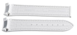 Omega 20mm x 18mm White Rubber Watch Band Strap 98000379