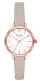 Kate Spade New York KSW9007 Metro Slim White Dial Grey Leather Women's Watch