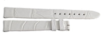 Montblanc Women's 15mm x 14mm White Alligator Leather Watch Band Strap
