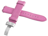 Aqua Master 19mm Widens to 22mm Dark Pink Leather Special Watch Band Strap