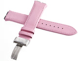 Aqua Master 19mm Widens to 22mm Pink Leather Special Watch Band Strap