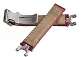 TAG Heuer 15mm Women's Red Leather Watch Band FC5002