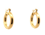 Gold tone Women's Round Hoops Earrings